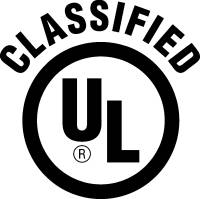 UL Classified certification by UL Solutions.