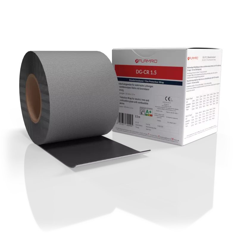 DG-CR 1.5 fire protection tape by Flamro.